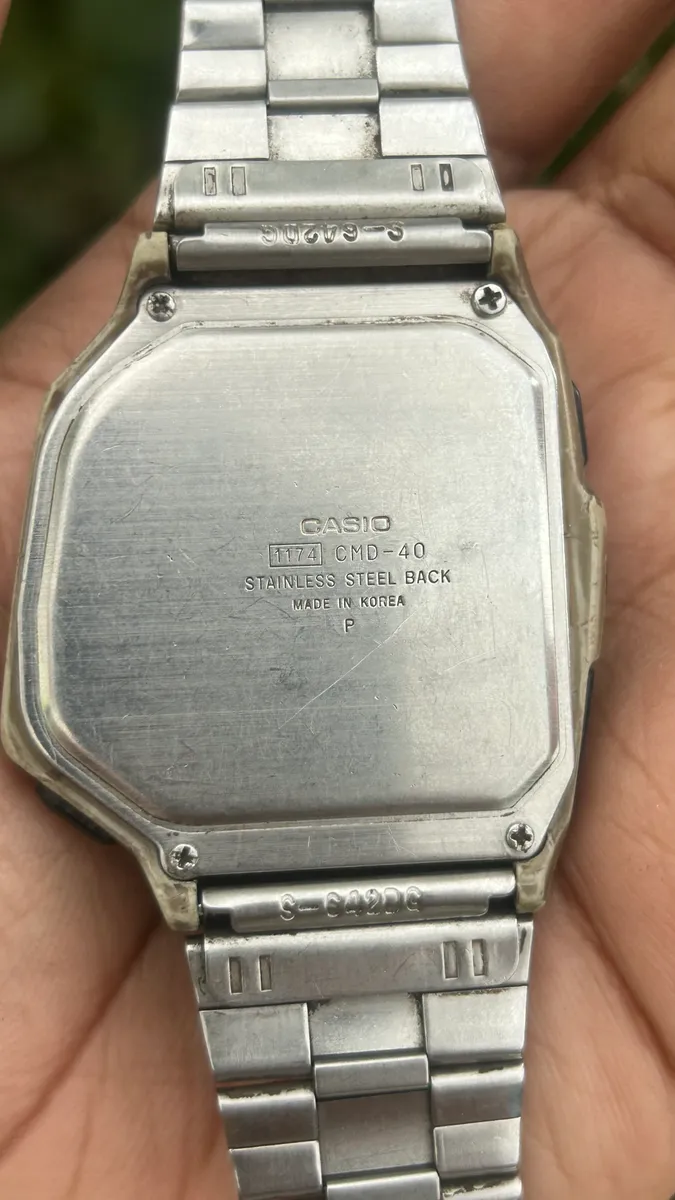 Vintage Casio Wrist Remote Controller Silver thumb 4